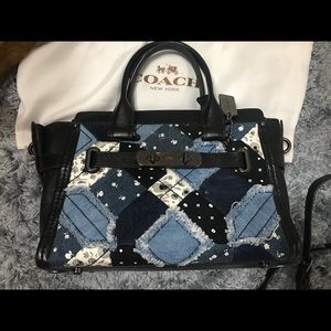 Coach Swagger 27 in Canyon Quilt Denim